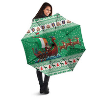 Ireland Viking Santa Christmas Umbrella Funny Reindeer Norse Xmas - Wonder Print Shop
