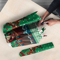Ireland Viking Santa Christmas Umbrella Funny Reindeer Norse Xmas - Wonder Print Shop