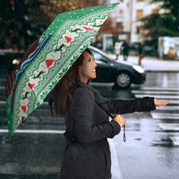 Ireland Viking Santa Christmas Umbrella Funny Reindeer Norse Xmas - Wonder Print Shop