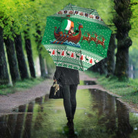 Ireland Viking Santa Christmas Umbrella Funny Reindeer Norse Xmas - Wonder Print Shop