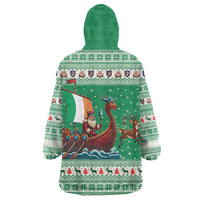 Ireland Viking Santa Christmas Wearable Blanket Hoodie Funny Reindeer Norse Xmas - Wonder Print Shop