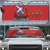 Scotland Viking Santa Christmas Auto Sun Shade Funny Reindeer Norse Xmas - Wonder Print Shop