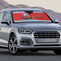 Scotland Viking Santa Christmas Auto Sun Shade Funny Reindeer Norse Xmas - Wonder Print Shop