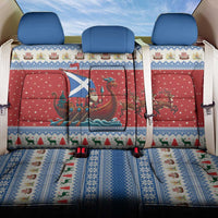 Scotland Viking Santa Christmas Back Car Seat Cover Funny Reindeer Norse Xmas - Wonder Print Shop