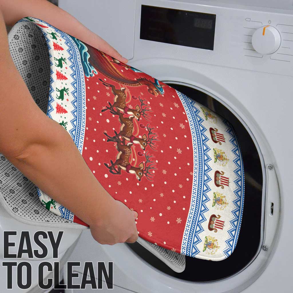 Scotland Viking Santa Christmas Bathroom Set Funny Reindeer Norse Xmas - Wonder Print Shop