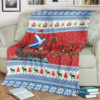 Scotland Viking Santa Christmas Blanket Funny Reindeer Norse Xmas - Wonder Print Shop
