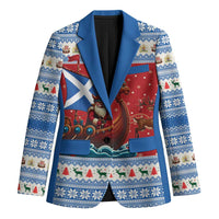 Scotland Viking Santa Christmas Blazer Funny Reindeer Norse Xmas - Wonder Print Shop