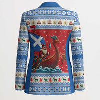 Scotland Viking Santa Christmas Blazer Funny Reindeer Norse Xmas - Wonder Print Shop