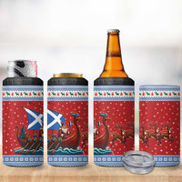 Scotland Viking Santa Christmas 4 in 1 Can Cooler Tumbler Funny Reindeer Norse Xmas - Wonder Print Shop