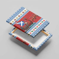 Scotland Viking Santa Christmas Canvas Wall Art Funny Reindeer Norse Xmas - Wonder Print Shop