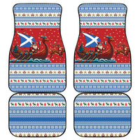 Scotland Viking Santa Christmas Car Mats Funny Reindeer Norse Xmas - Wonder Print Shop
