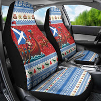 Scotland Viking Santa Christmas Car Seat Cover Funny Reindeer Norse Xmas - Wonder Print Shop