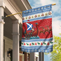 Scotland Viking Santa Christmas Garden Flag Funny Reindeer Norse Xmas - Wonder Print Shop