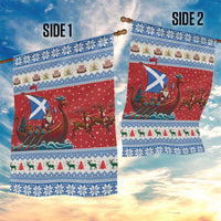 Scotland Viking Santa Christmas Garden Flag Funny Reindeer Norse Xmas - Wonder Print Shop