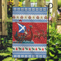 Scotland Viking Santa Christmas Garden Flag Funny Reindeer Norse Xmas - Wonder Print Shop