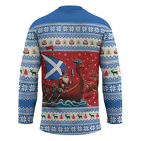 Scotland Viking Santa Christmas Hockey Jersey Funny Reindeer Norse Xmas - Wonder Print Shop