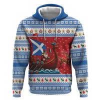 Scotland Viking Santa Christmas Hoodie Funny Reindeer Norse Xmas - Wonder Print Shop