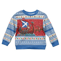 Scotland Viking Santa Christmas Kid Ugly Christmas Sweater Funny Reindeer Norse Xmas - Wonder Print Shop