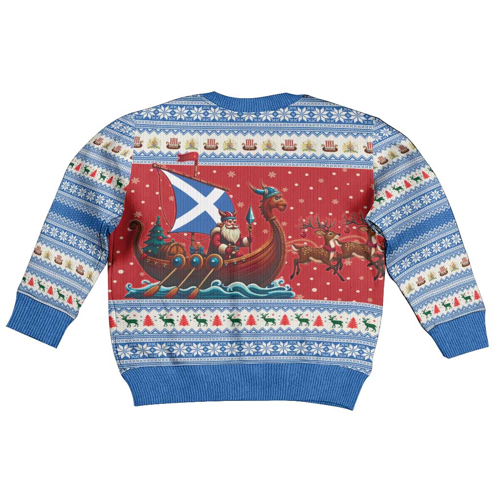 Scotland Viking Santa Christmas Kid Ugly Christmas Sweater Funny Reindeer Norse Xmas - Wonder Print Shop