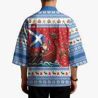 Scotland Viking Santa Christmas Kimono Funny Reindeer Norse Xmas - Wonder Print Shop