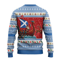 Scotland Viking Santa Christmas Ugly Christmas Sweater Funny Reindeer Norse Xmas - Wonder Print Shop