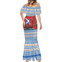 Scotland Viking Santa Christmas Mermaid Dress Funny Reindeer Norse Xmas - Wonder Print Shop