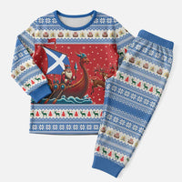 Scotland Viking Santa Christmas Pajama Set Funny Reindeer Norse Xmas - Wonder Print Shop