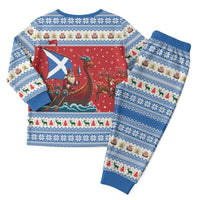 Scotland Viking Santa Christmas Pajama Set Funny Reindeer Norse Xmas - Wonder Print Shop