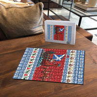 Scotland Viking Santa Christmas Puzzle Funny Reindeer Norse Xmas - Wonder Print Shop
