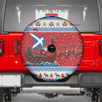 Scotland Viking Santa Christmas Spare Tire Cover Funny Reindeer Norse Xmas - Wonder Print Shop