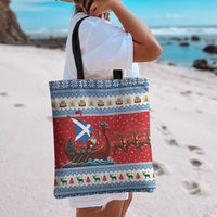 Scotland Viking Santa Christmas Tote Bag Funny Reindeer Norse Xmas - Wonder Print Shop