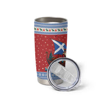 Scotland Viking Santa Christmas Tumbler Cup Funny Reindeer Norse Xmas - Wonder Print Shop