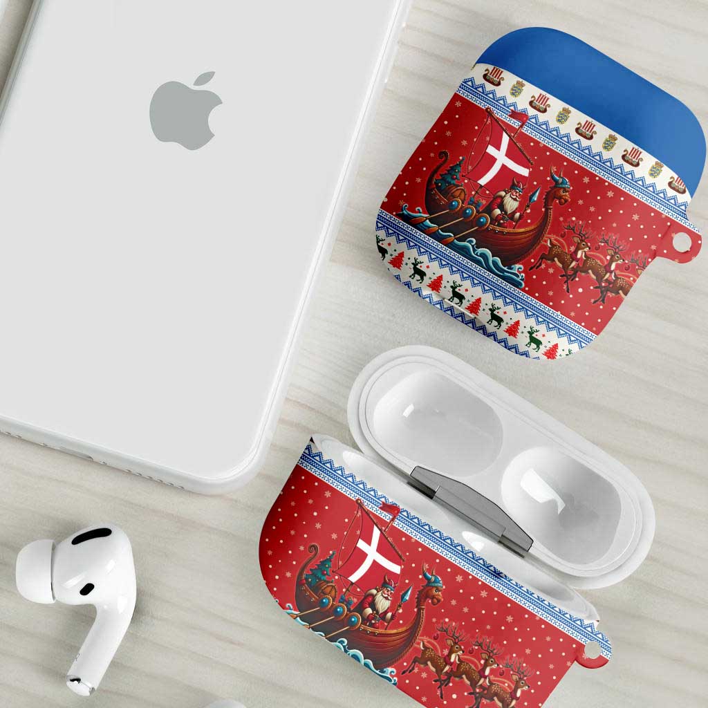 Denmark Viking Santa Christmas AirPods Case Funny Reindeer Norse Xmas - Wonder Print Shop