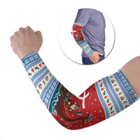 Denmark Viking Santa Christmas Arm Sleeves Funny Reindeer Norse Xmas - Wonder Print Shop