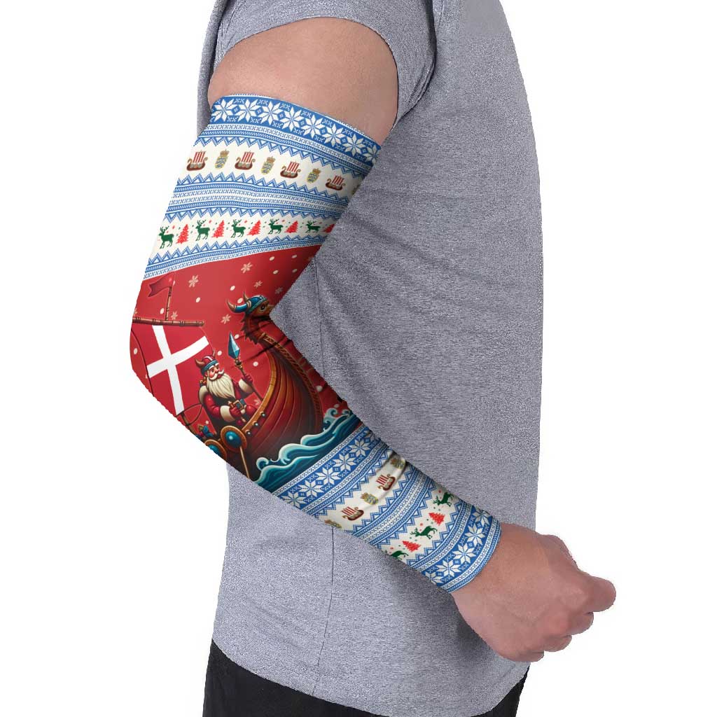 Denmark Viking Santa Christmas Arm Sleeves Funny Reindeer Norse Xmas - Wonder Print Shop