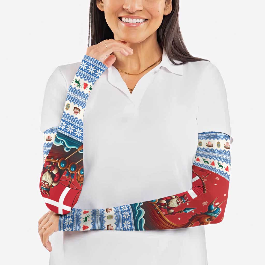 Denmark Viking Santa Christmas Arm Sleeves Funny Reindeer Norse Xmas - Wonder Print Shop