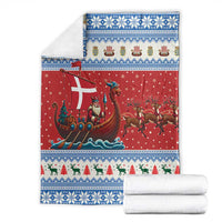 Denmark Viking Santa Christmas Blanket Funny Reindeer Norse Xmas - Wonder Print Shop