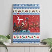 Denmark Viking Santa Christmas Canvas Wall Art Funny Reindeer Norse Xmas - Wonder Print Shop