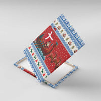 Denmark Viking Santa Christmas Canvas Wall Art Funny Reindeer Norse Xmas - Wonder Print Shop