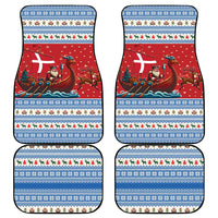 Denmark Viking Santa Christmas Car Mats Funny Reindeer Norse Xmas - Wonder Print Shop