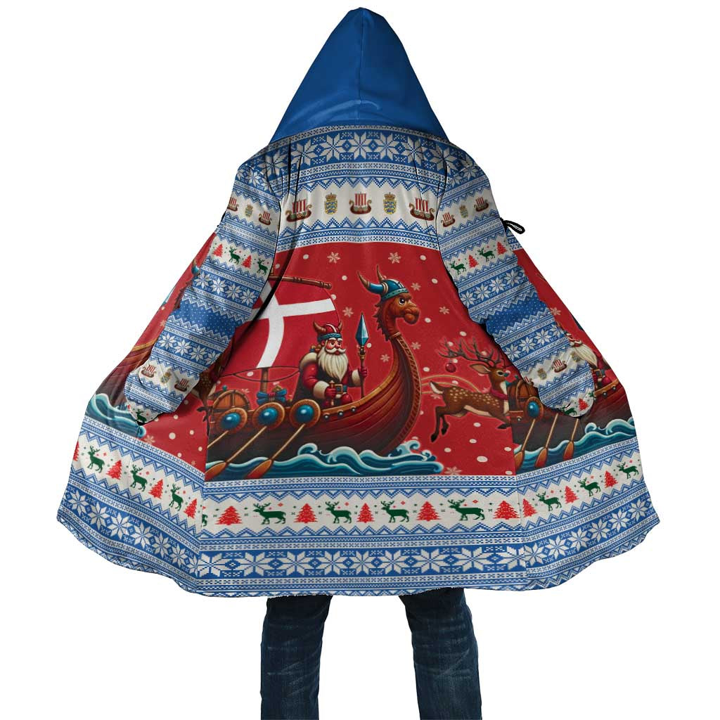 Denmark Viking Santa Christmas Cloak Funny Reindeer Norse Xmas - Wonder Print Shop