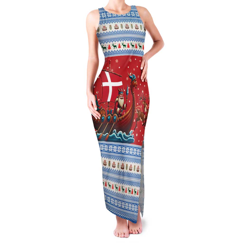 Denmark Viking Santa Christmas Family Matching Tank Maxi Dress and Hawaiian Shirt Funny Reindeer Norse Xmas - Wonder Print Shop