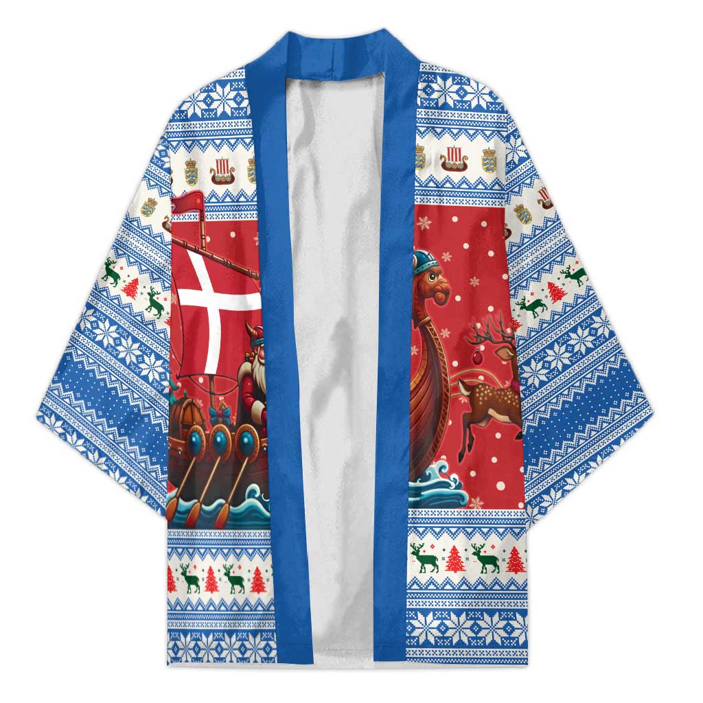 Denmark Viking Santa Christmas Kimono Funny Reindeer Norse Xmas - Wonder Print Shop