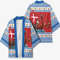 Denmark Viking Santa Christmas Kimono Funny Reindeer Norse Xmas - Wonder Print Shop