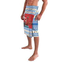 Denmark Viking Santa Christmas Lavalava Funny Reindeer Norse Xmas - Wonder Print Shop