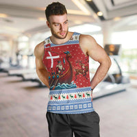 Denmark Viking Santa Christmas Men Tank Top Funny Reindeer Norse Xmas - Wonder Print Shop