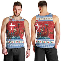 Denmark Viking Santa Christmas Men Tank Top Funny Reindeer Norse Xmas - Wonder Print Shop