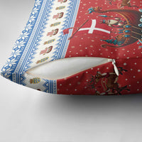 Denmark Viking Santa Christmas Pillow Cover Funny Reindeer Norse Xmas - Wonder Print Shop