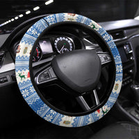 Denmark Viking Santa Christmas Steering Wheel Cover Funny Reindeer Norse Xmas - Wonder Print Shop