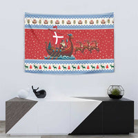 Denmark Viking Santa Christmas Tapestry Funny Reindeer Norse Xmas - Wonder Print Shop